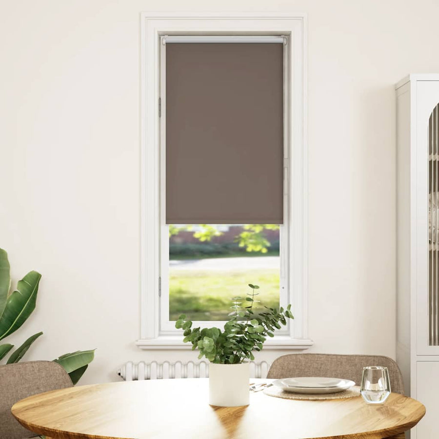 Rolgordijn verduisterend koffie 40x175 cm stofbreedte 35,7 cm