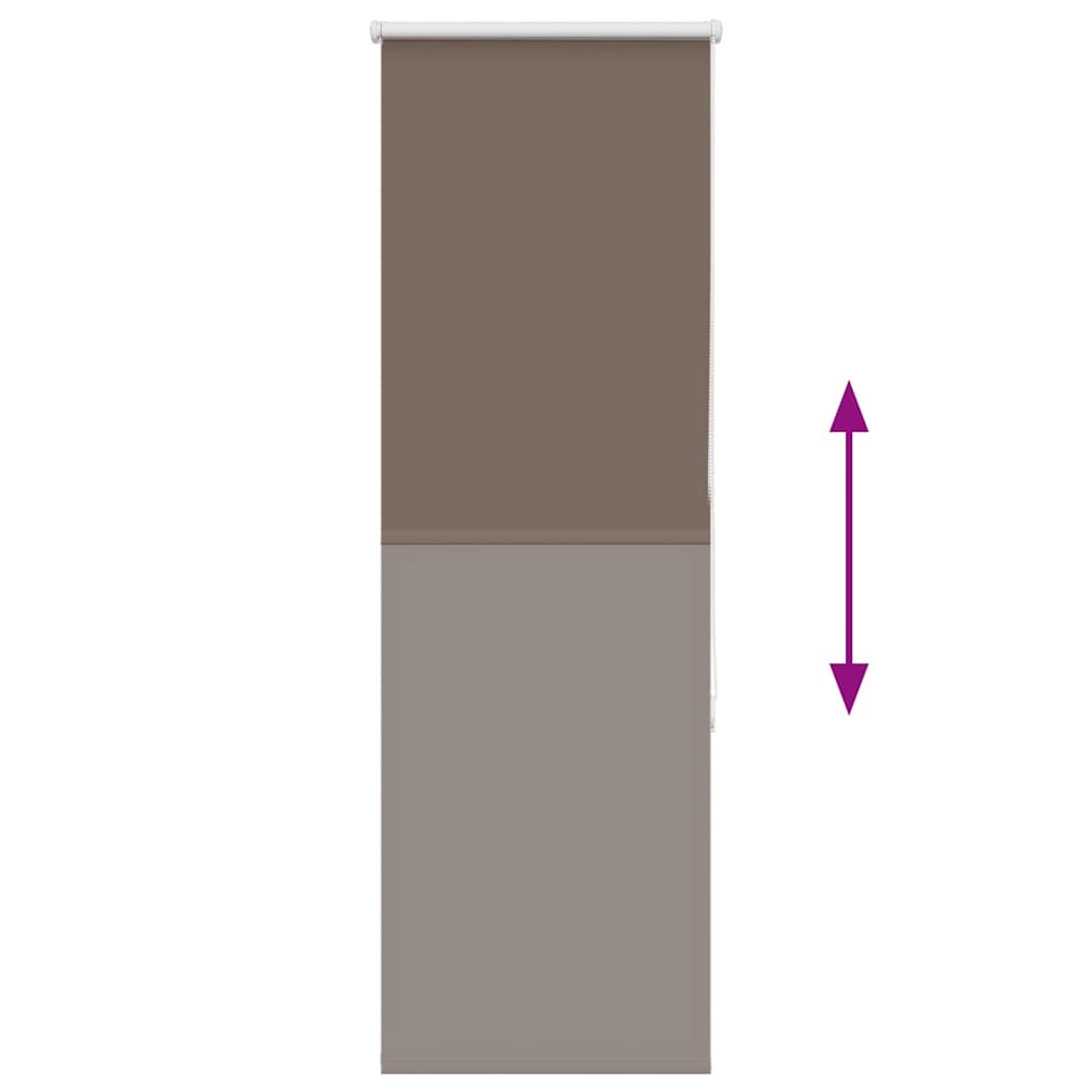 Rolgordijn verduisterend koffie 45x175 cm stofbreedte 40,7 cm