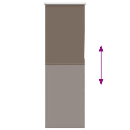 Rolgordijn verduisterend koffie 45x175 cm stofbreedte 40,7 cm