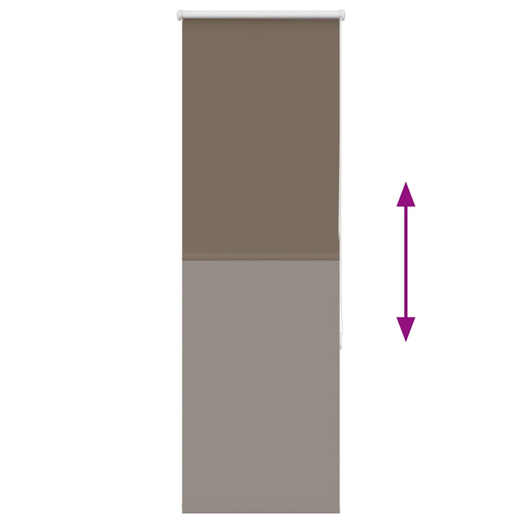 Rolgordijn verduisterend koffie 50x175 cm stofbreedte 45,7 cm