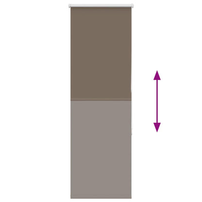 Rolgordijn verduisterend koffie 50x175 cm stofbreedte 45,7 cm