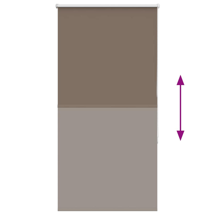 Rolgordijn verduisterend koffie 75x175 cm stofbreedte 70,7 cm