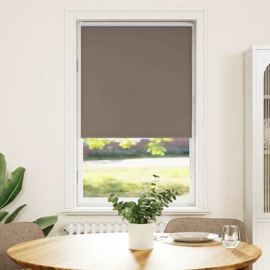 Rolgordijn verduisterend koffie 75x175 cm stofbreedte 70,7 cm