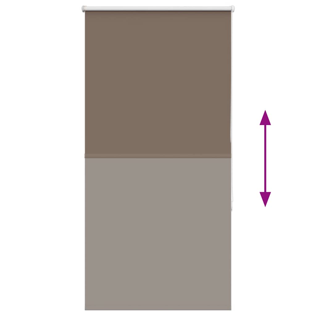 Rolgordijn verduisterend koffie 85x175 cm stofbreedte 80,7 cm