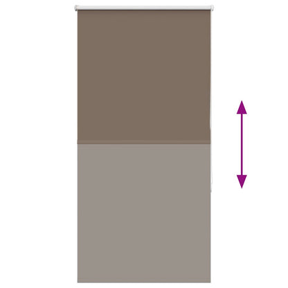 Rolgordijn verduisterend koffie 85x175 cm stofbreedte 80,7 cm