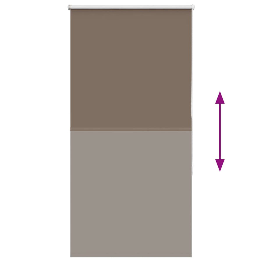 Rolgordijn verduisterend koffie 85x175 cm stofbreedte 80,7 cm