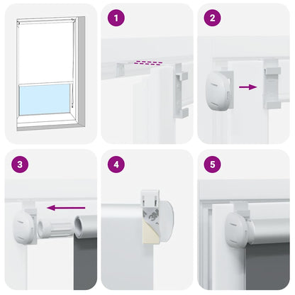 Rolgordijn verduisterend koffie 100x175 cm stofbreedte 95,7 cm