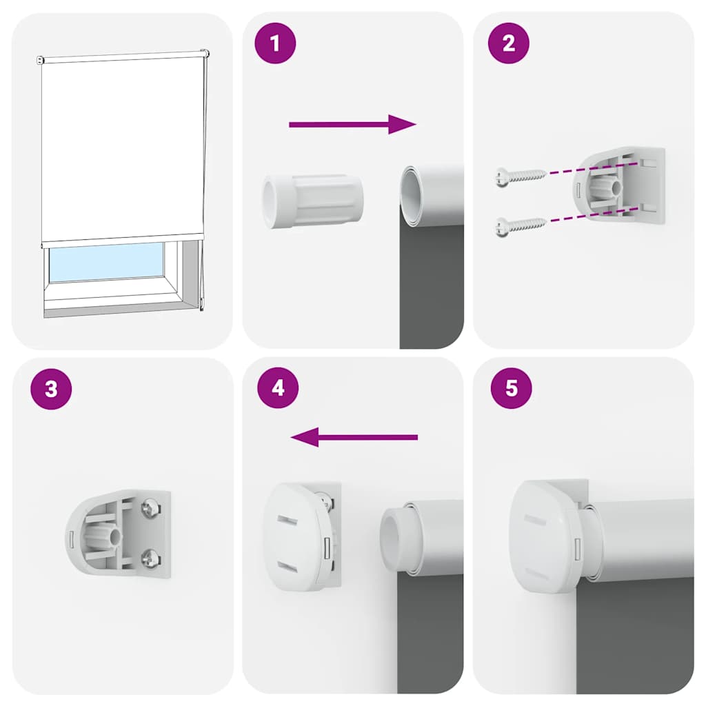 Rolgordijn verduisterend koffie 100x175 cm stofbreedte 95,7 cm