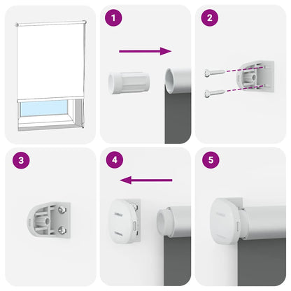 Rolgordijn verduisterend koffie 100x175 cm stofbreedte 95,7 cm