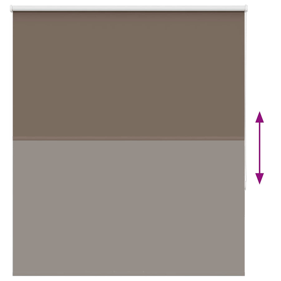 Rolgordijn verduisterend koffie 135x175 cm stofbreedte 131,6 cm