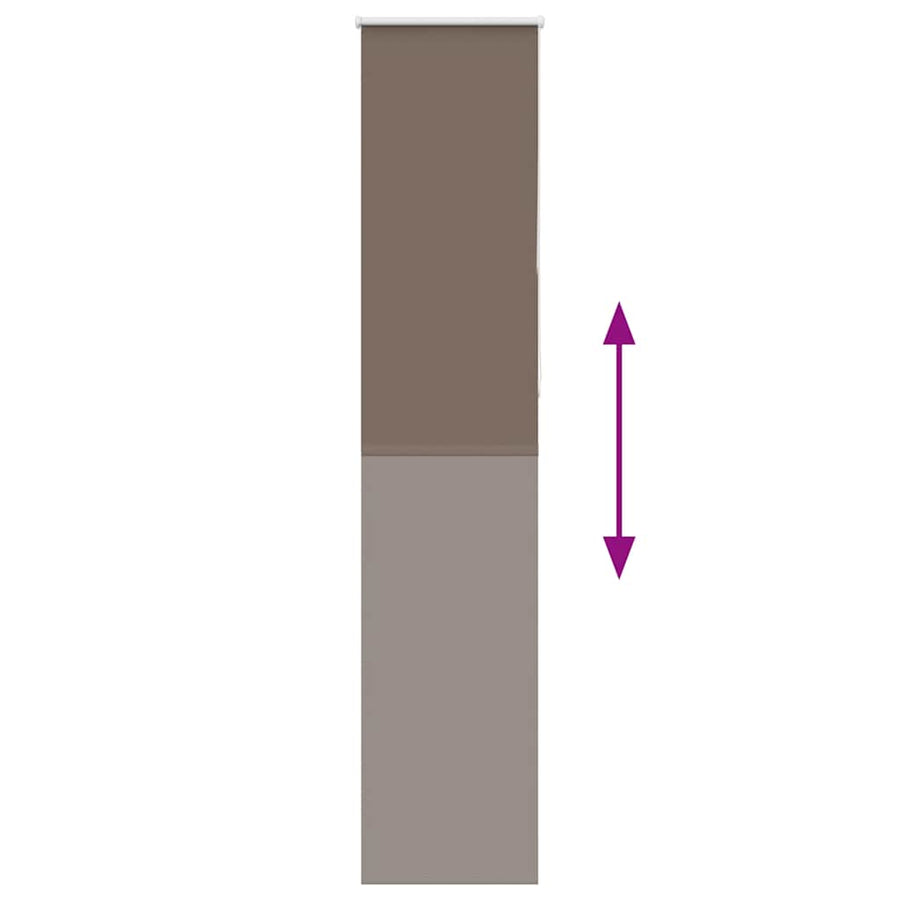 Rolgordijn verduisterend koffie 50x210 cm stofbreedte 45,7 cm
