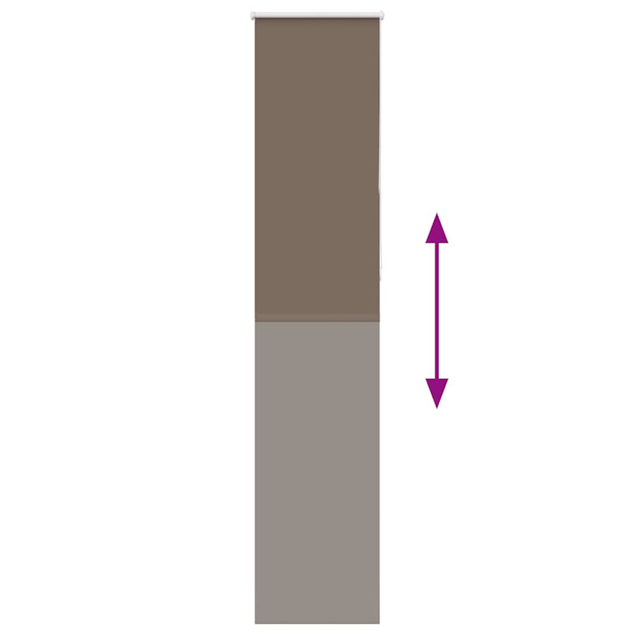 Rolgordijn verduisterend koffie 60x210 cm stofbreedte 55,7 cm