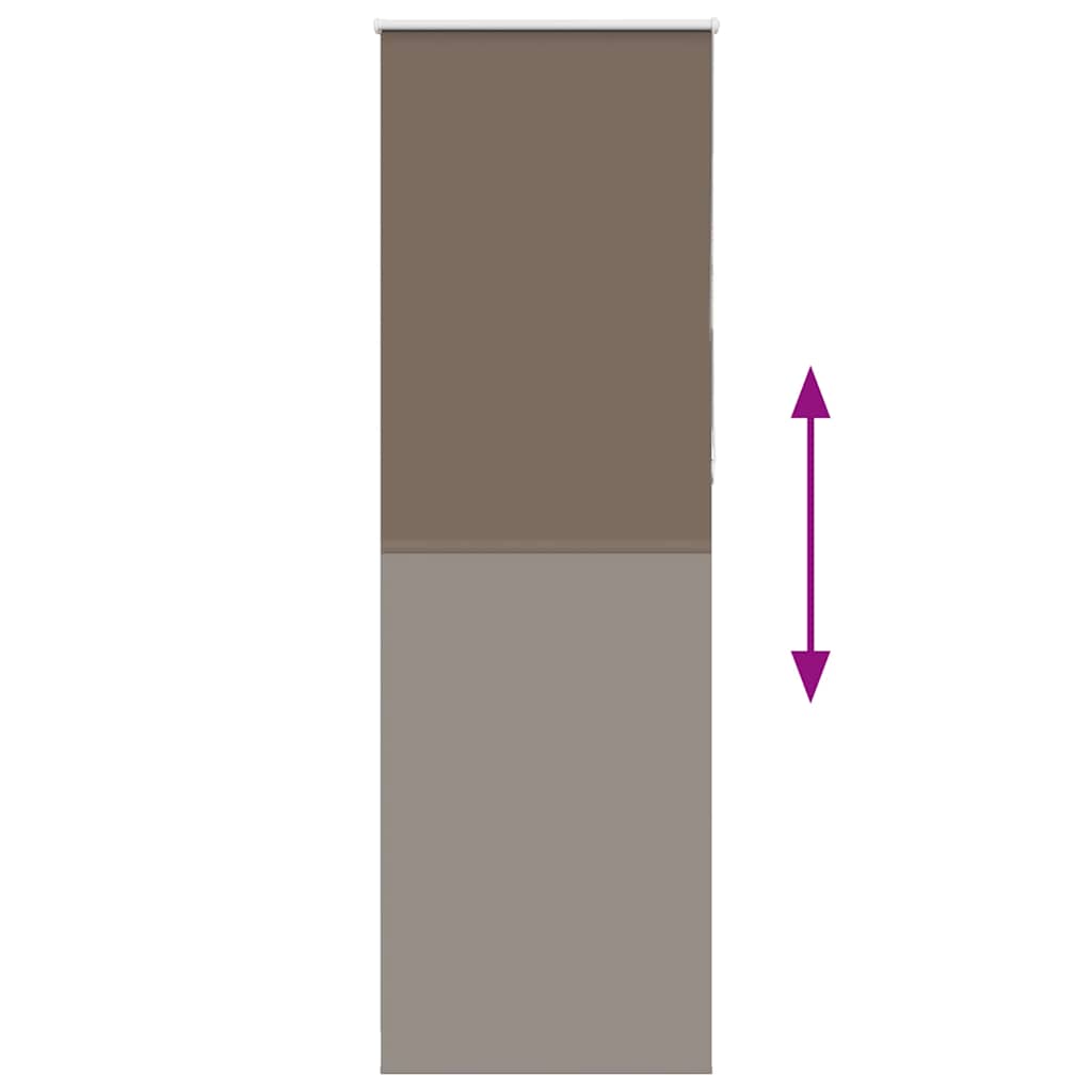 Rolgordijn verduisterend koffie 65x210 cm stofbreedte 60,7 cm