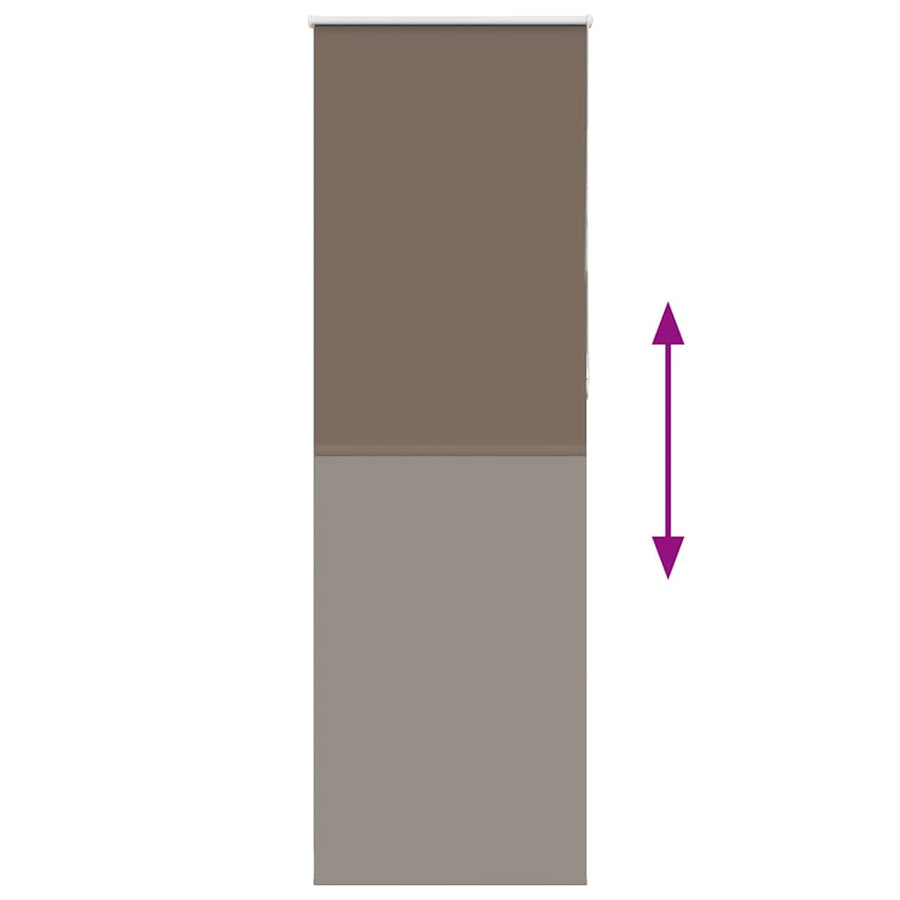 Rolgordijn verduisterend koffie 75x210 cm stofbreedte 70,7 cm