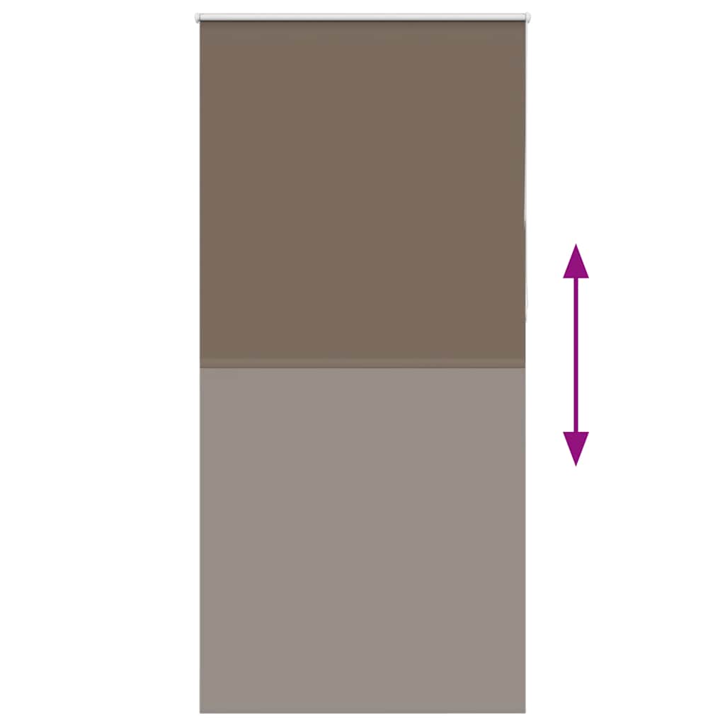 Rolgordijn verduisterend koffie 90x210 cm stofbreedte 85,7 cm