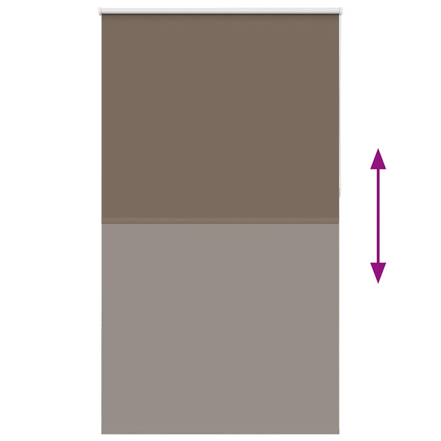 Rolgordijn verduisterend koffie 125x210 cm stofbreedte 121,6 cm