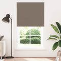 Rolgordijn verduisterend koffie 130x210 cm stofbreedte 126,6 cm