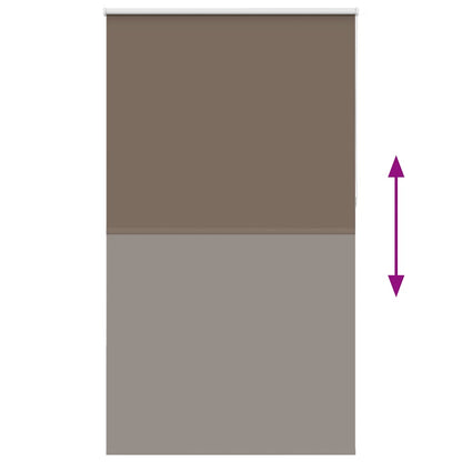 Rolgordijn verduisterend koffie 135x210 cm stofbreedte 131,6 cm