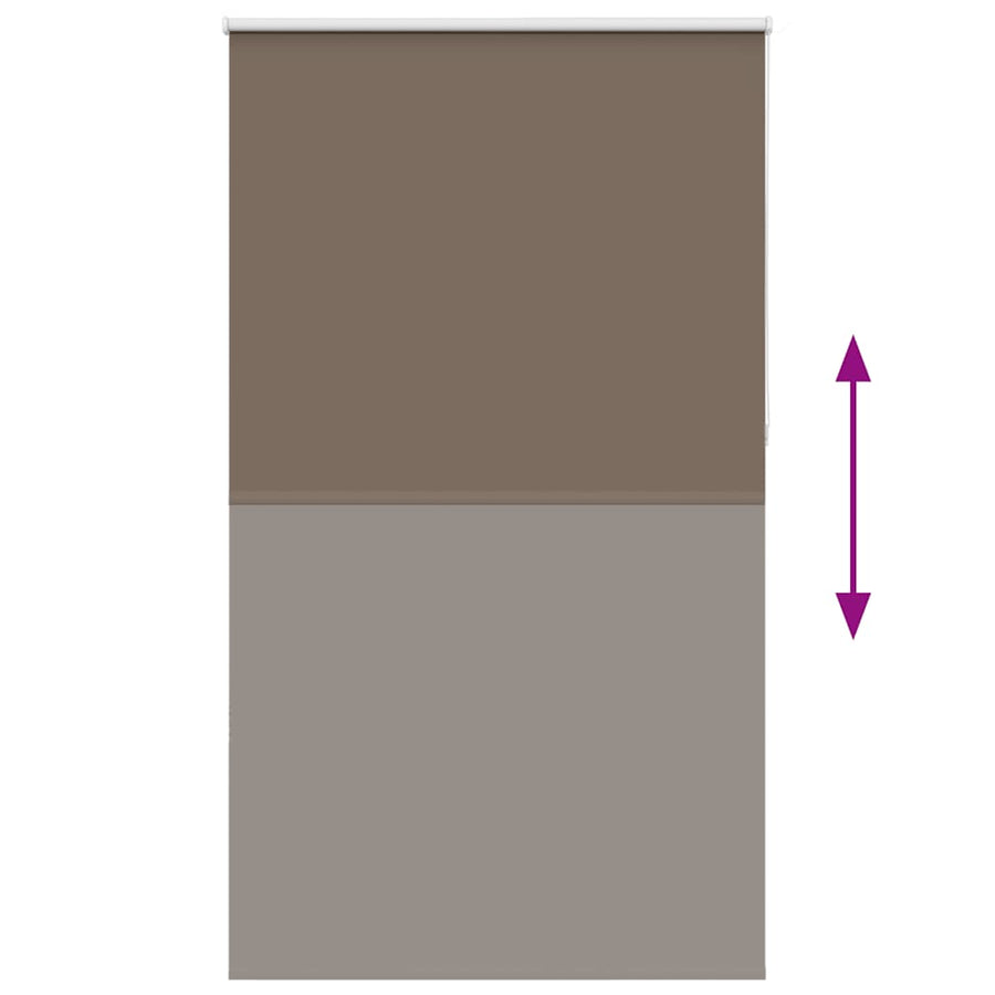 Rolgordijn verduisterend koffie 135x210 cm stofbreedte 131,6 cm