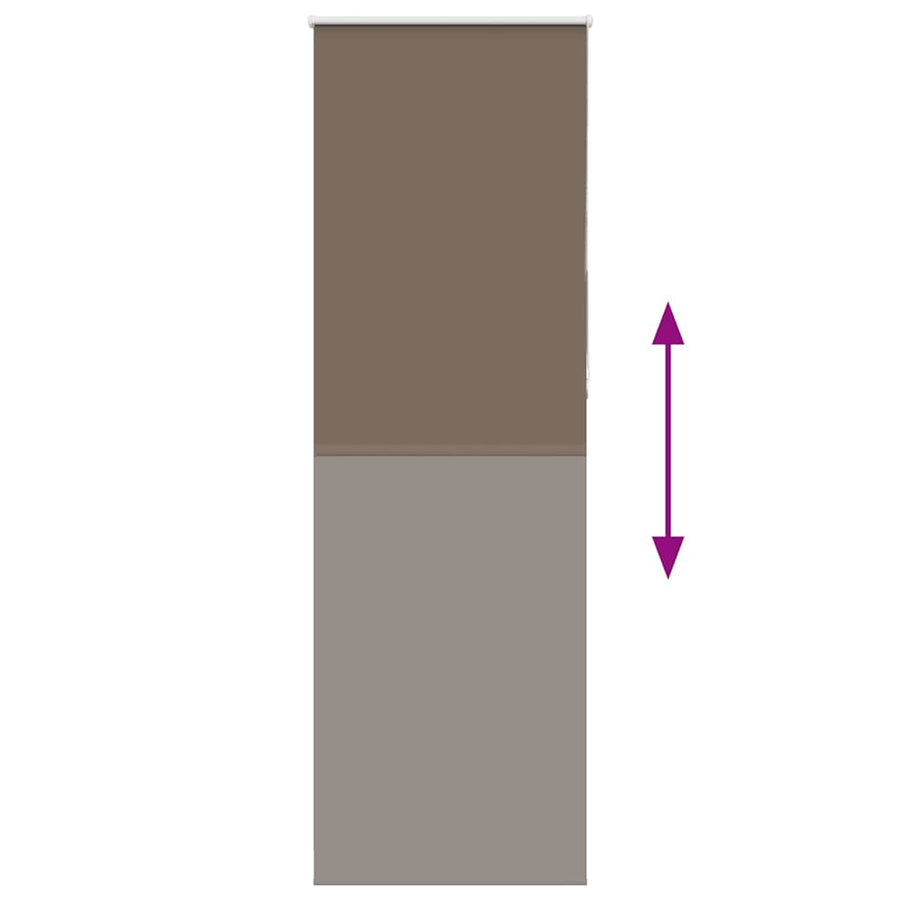 Rolgordijn verduisterend koffie 65x230 cm stofbreedte 60,7 cm