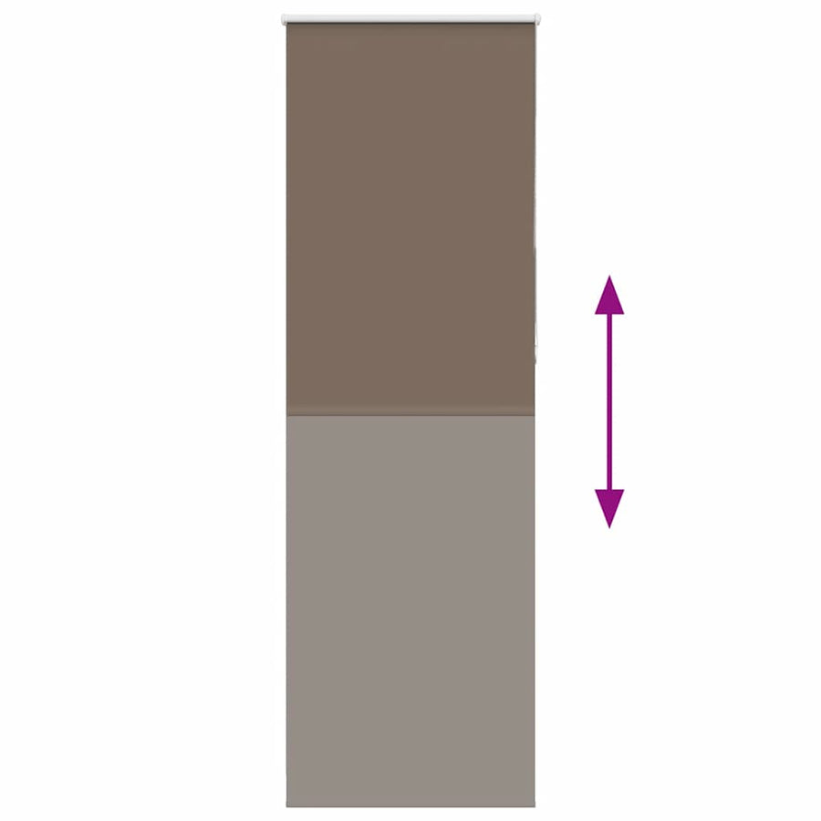 Rolgordijn verduisterend koffie 80x230 cm stofbreedte 75,7 cm