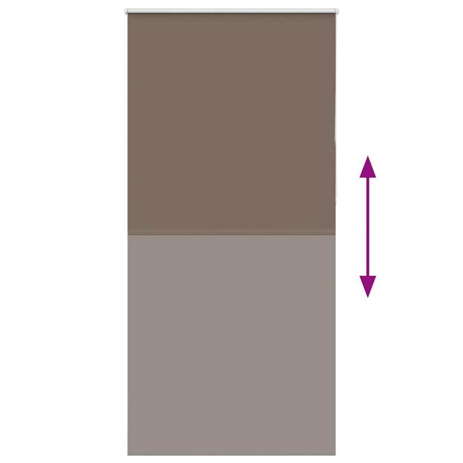 Rolgordijn verduisterend koffie 100x230 cm stofbreedte 95,7 cm