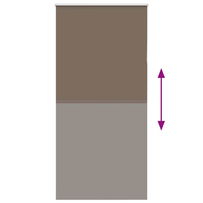 Rolgordijn verduisterend koffie 110x230 cm stofbreedte 105,7 cm