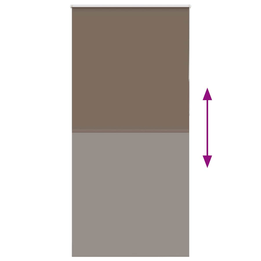 Rolgordijn verduisterend koffie 110x230 cm stofbreedte 105,7 cm