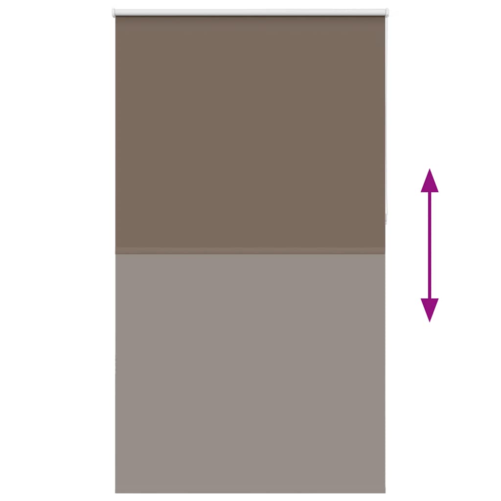 Rolgordijn verduisterend koffie 120x230 cm stofbreedte 116,6 cm