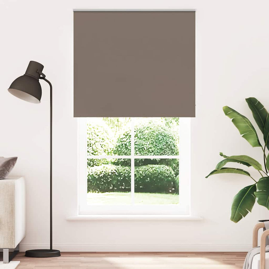 Rolgordijn verduisterend koffie 125x230 cm stofbreedte 121,6 cm
