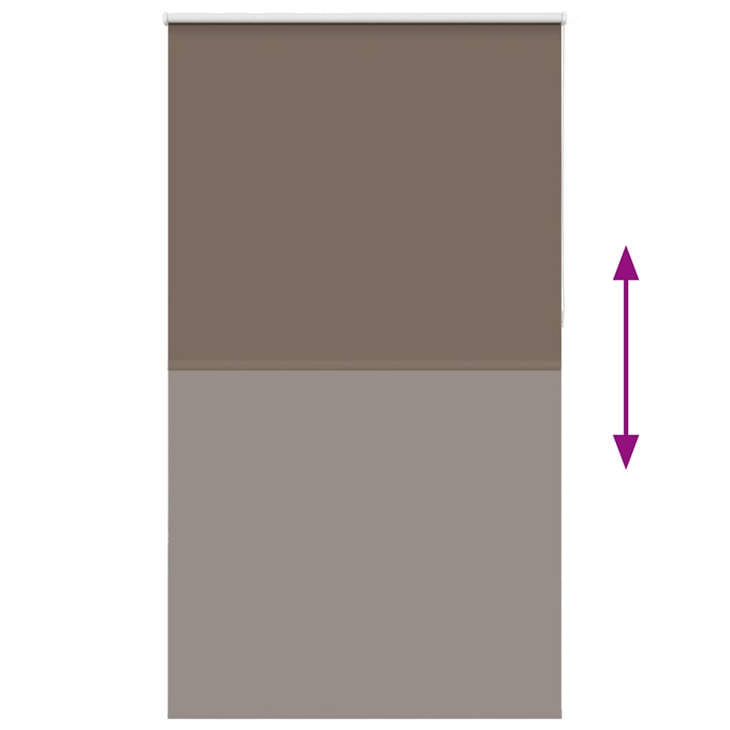 Rolgordijn verduisterend koffie 135x230 cm stofbreedte 131,6 cm