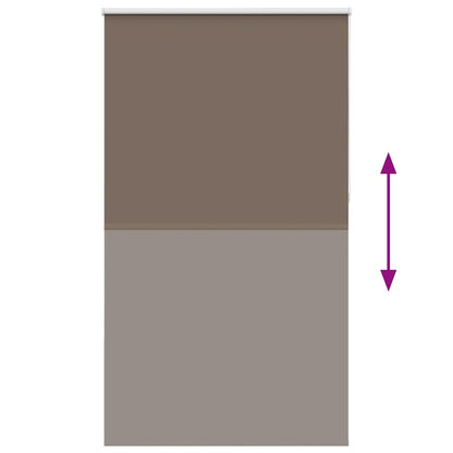 Rolgordijn verduisterend koffie 135x230 cm stofbreedte 131,6 cm