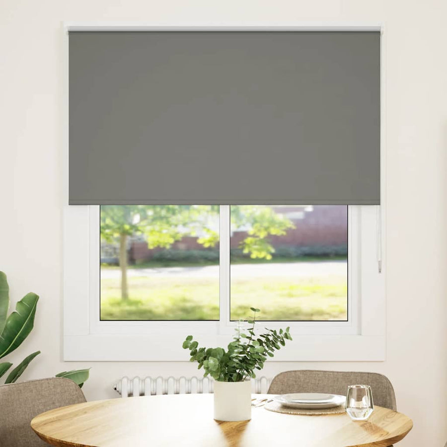 Rolgordijn verduisterend 120x130 cm stofbreedte 116,6 cm grijs