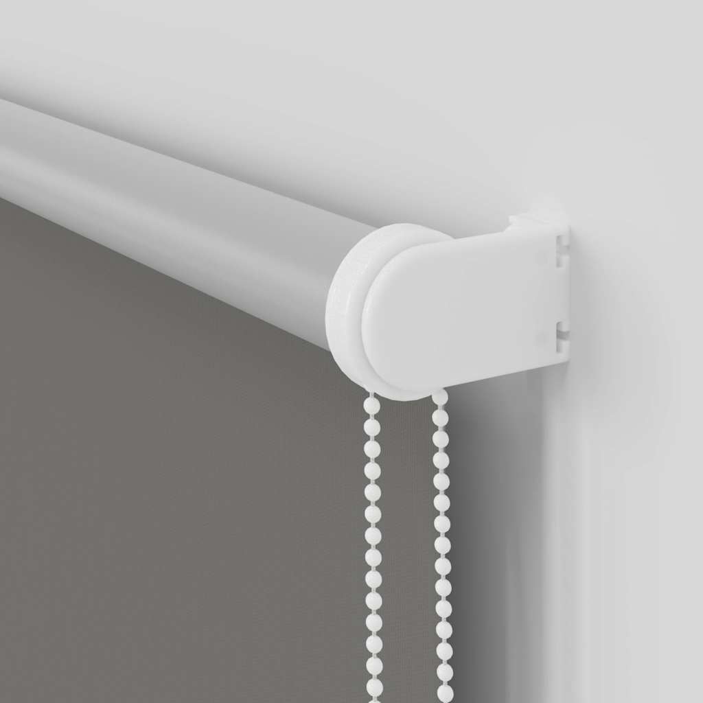 Rolgordijn verduisterend 130x130 cm stofbreedte 126,6 cm grijs
