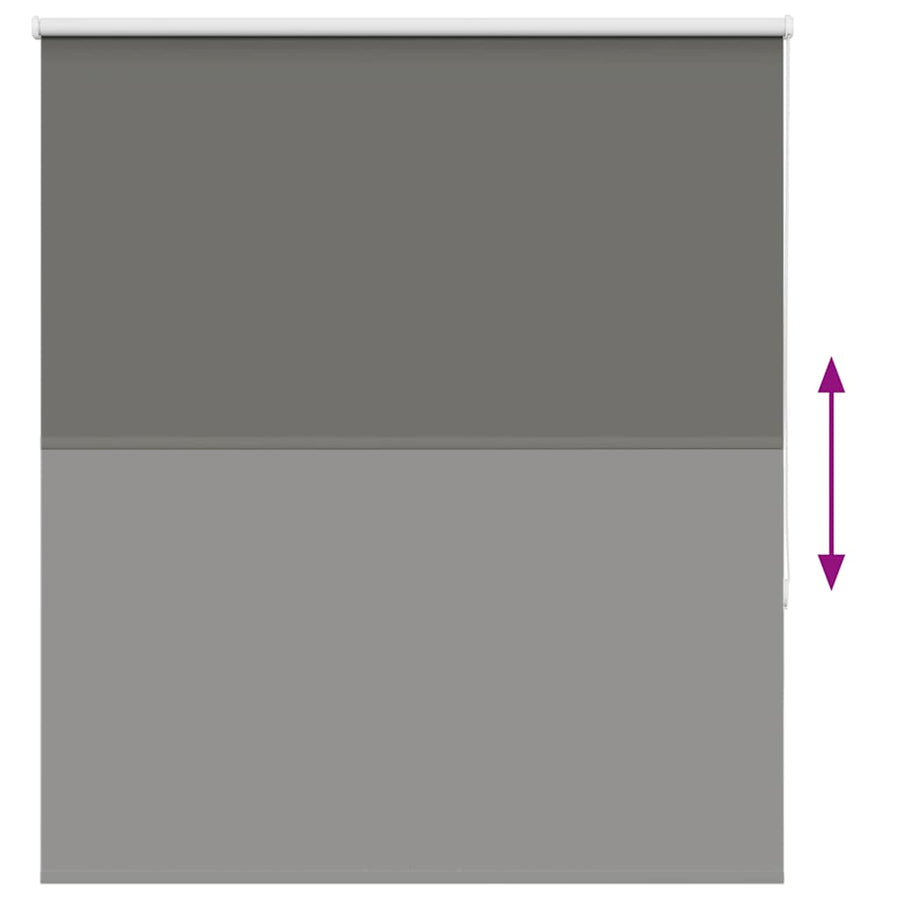 Rolgordijn verduisterend 140x130 cm stofbreedte 136,6 cm grijs
