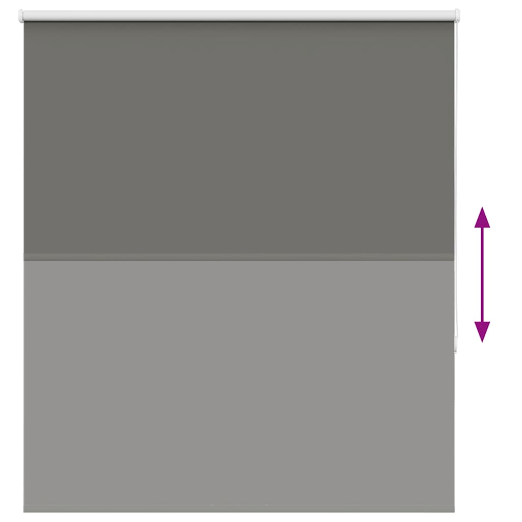 Rolgordijn verduisterend 125x150 cm stofbreedte 121,6 cm grijs