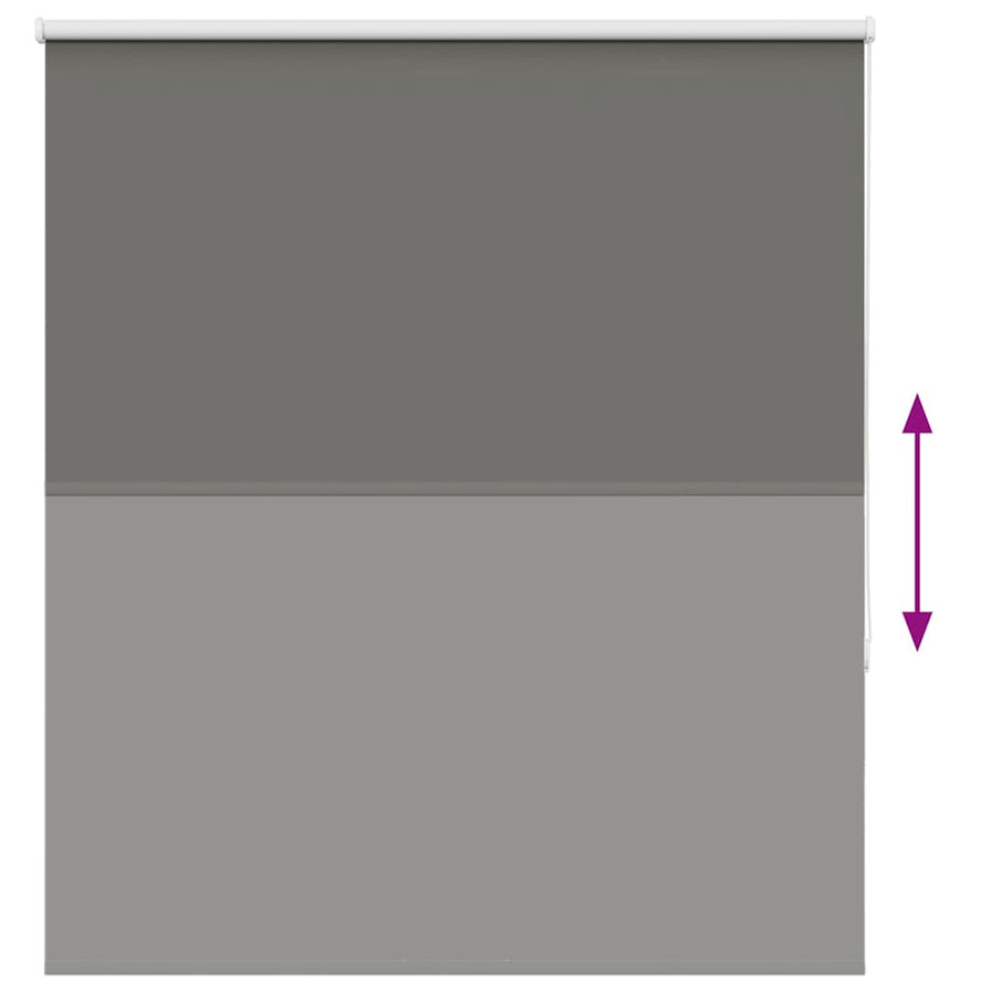 Rolgordijn verduisterend 125x150 cm stofbreedte 121,6 cm grijs