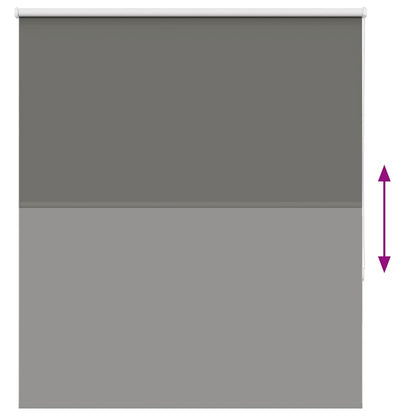Rolgordijn verduisterend 120x175 cm stofbreedte 116,6 cm grijs