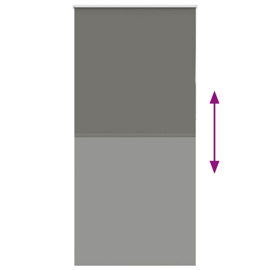 Rolgordijn verduisterend 110x210 cm stofbreedte 105,7 cm grijs