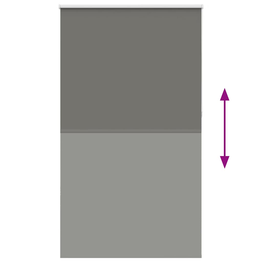 Rolgordijn verduisterend 130x210 cm stofbreedte 126,6 cm grijs