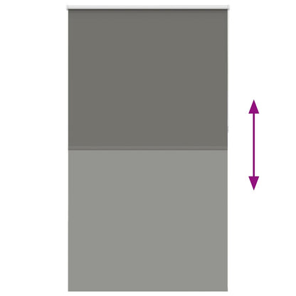 Rolgordijn verduisterend 130x210 cm stofbreedte 126,6 cm grijs