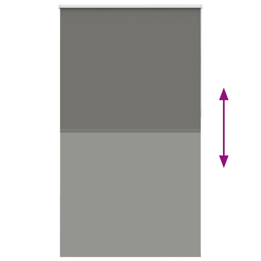 Rolgordijn verduisterend 130x210 cm stofbreedte 126,6 cm grijs