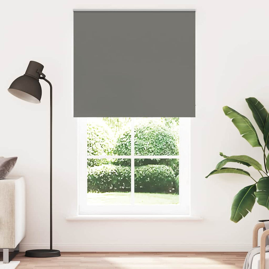 Rolgordijn verduisterend 125x230 cm stofbreedte 121,6 cm grijs