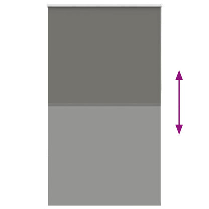 Rolgordijn verduisterend 130x230 cm stofbreedte 126,6 cm grijs