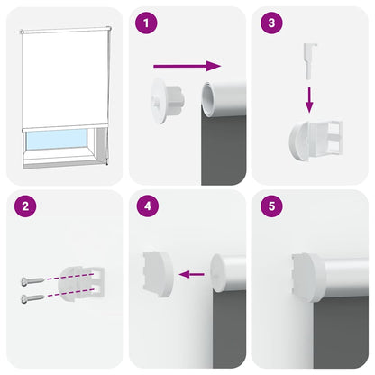 Rolgordijn verduisterend 125x130 cm stofbreedte 121,6 cm