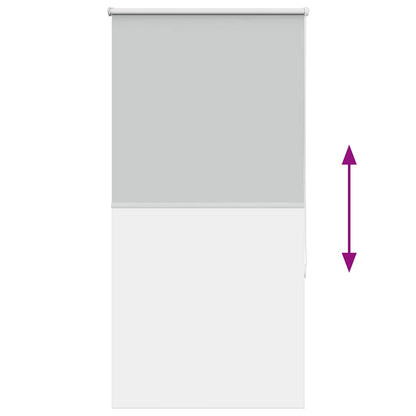 Rolgordijn Verduisterend 65X175Cm Stofbreedte 60,7 Cm Polyester Lichtgrijs 65 cm