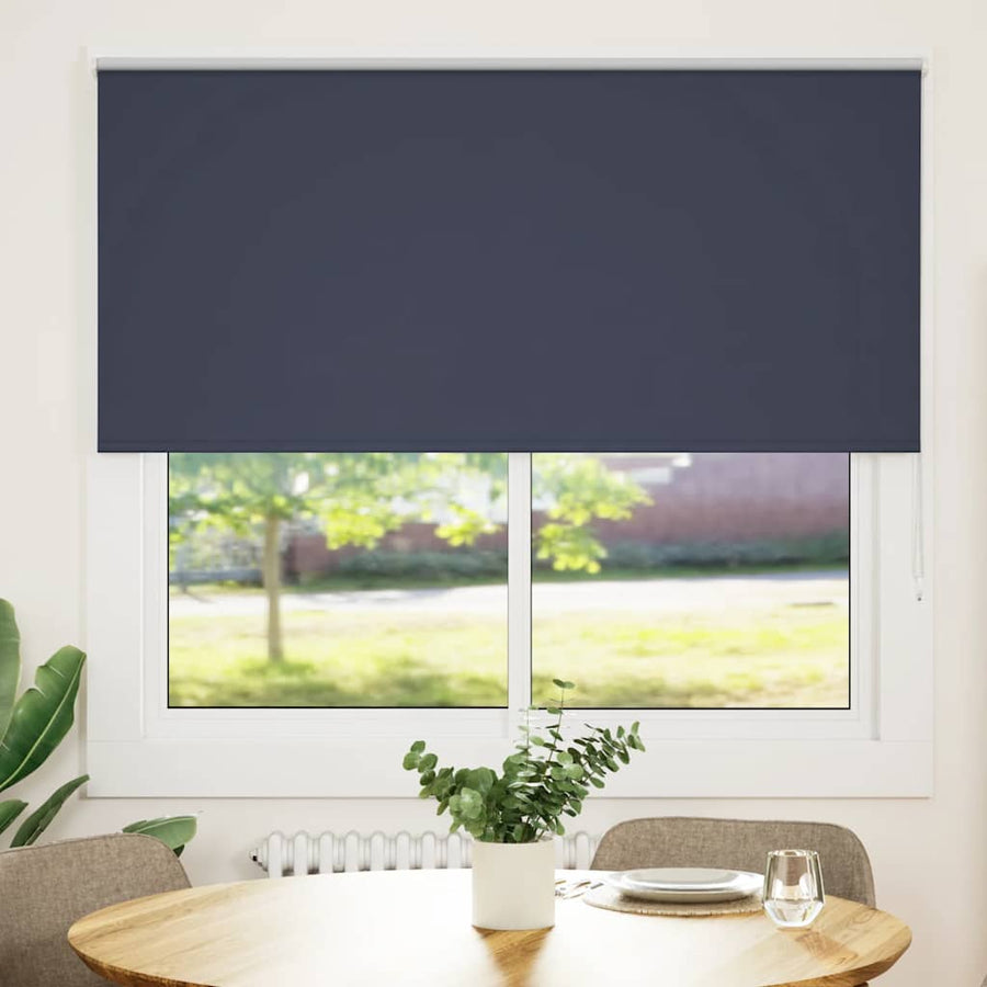 Rolgordijn verduisterend 145x150 cm stofbreedte 141,6 cm blauw