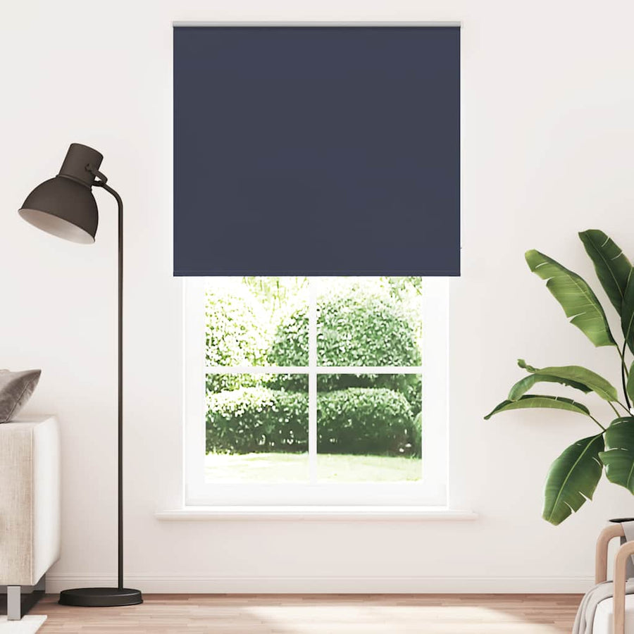 Rolgordijn verduisterend 130x210 cm stofbreedte 126,6 cm blauw