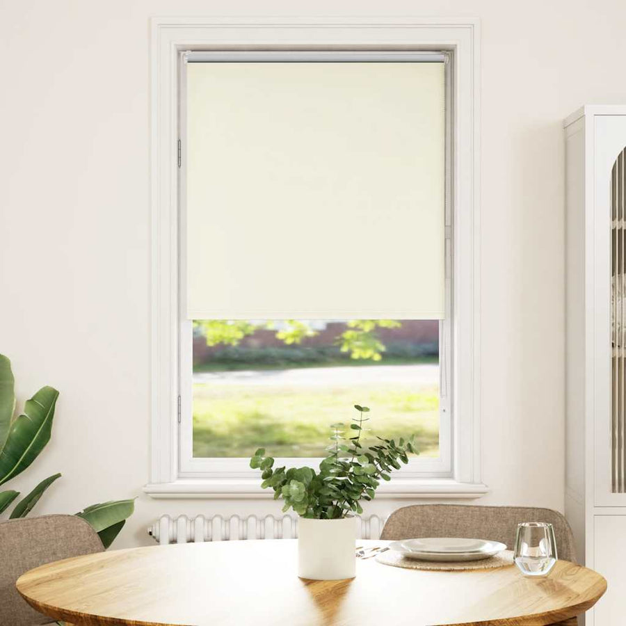 Rolgordijn verduisterend gebroken wit 85x150 cm stofbreedte