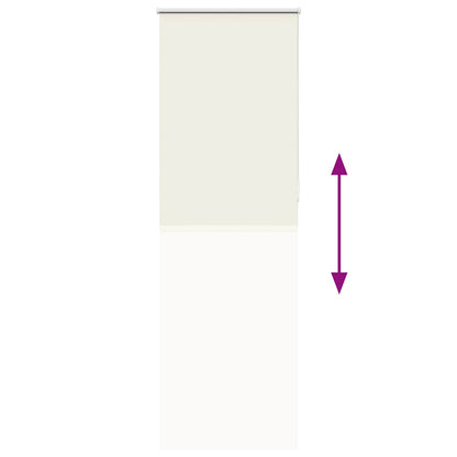 Rolgordijn verduisterend gebroken wit 85x210 cm stofbreedte